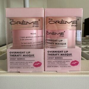 (2) The Crème Shop Overnight Lip Therapy Masque - Sweet Berries (Pink)